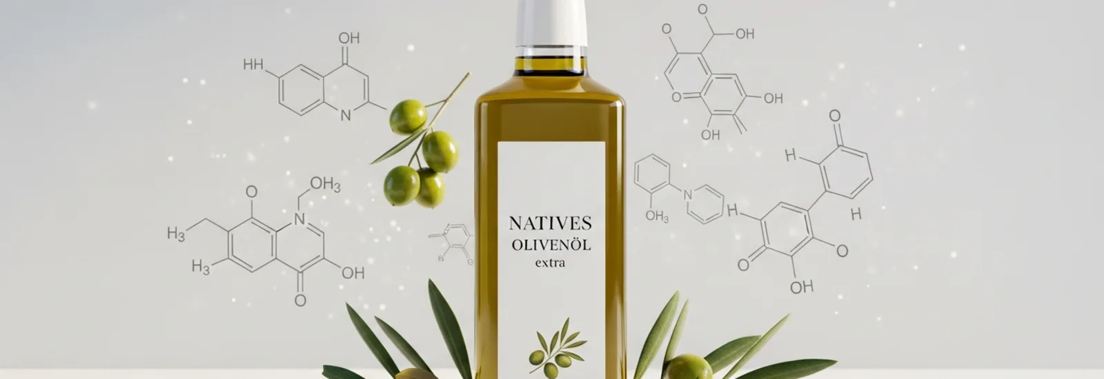 Composés bioactifs dans l'huile d'olive vierge extra