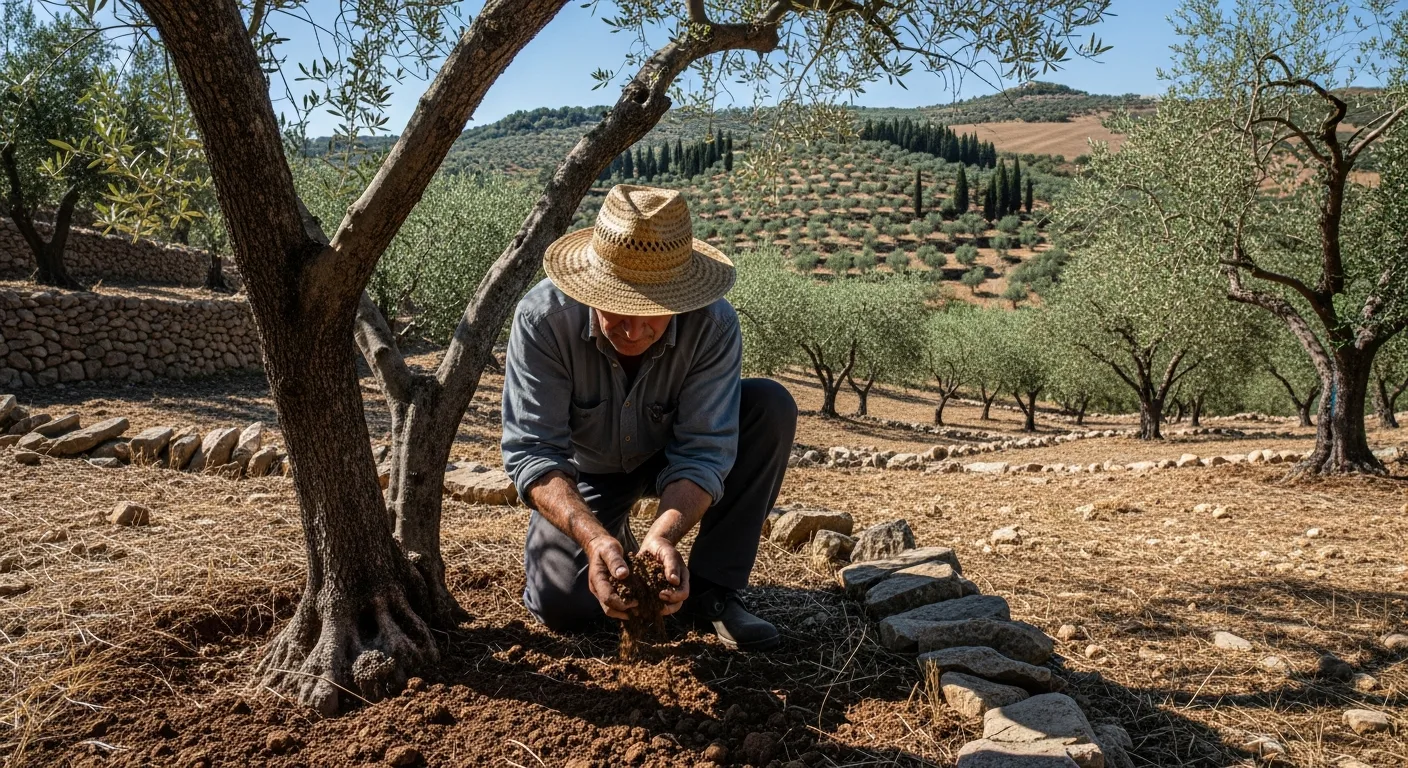Culture de l’olivier – entretien du sol et qualité du sol dans une oliveraie méditerranéenne